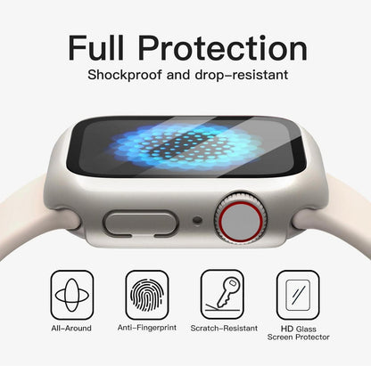 Displayschutz Hülle Apple Watch SE Series 6 5 4 40mm Schutzhülle Gehärtetes Glas