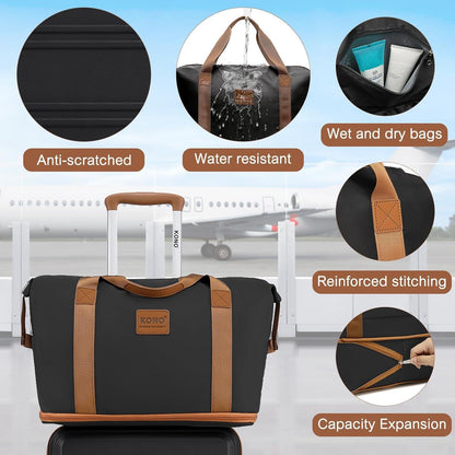 4-teiliges Reisekoffer Set mit TSA-Schloss, 55cm Handgepäck