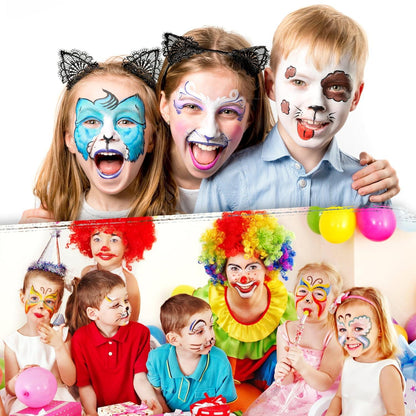 Kinderschminke Set 16 Farben Fasching Halloween Bodypaint Palette