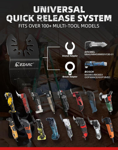 EZARC Hartmetall Multitool Sägeblätter 3tlg Carbide Allzweck für