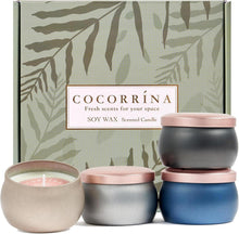 Duftkerzen Set 4 Stück 110g Sojawachs Aromatherapie Geschenke