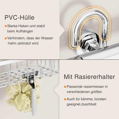 Duschablage Hängend Edelstahl Shampoo Halterung 30x13x8,5cm