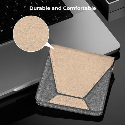 Objektivfiltertasche 95 mm Sonnenfilter Wildleder Grau Luxus