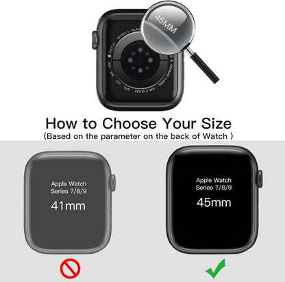 Displayschutz Apple Watch Series 9 8 7 45mm Schutzhülle Gehärtetes