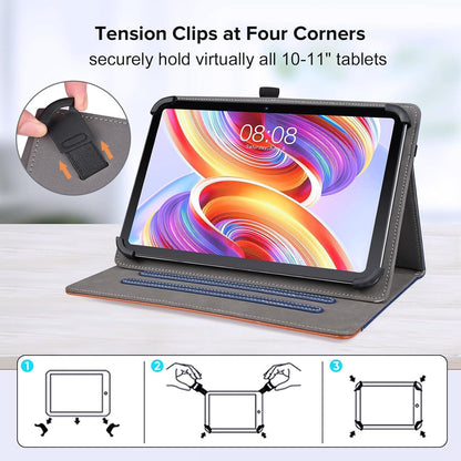 Universal Tablet Hülle für 10-11 Zoll Tablet Blau PU Leder