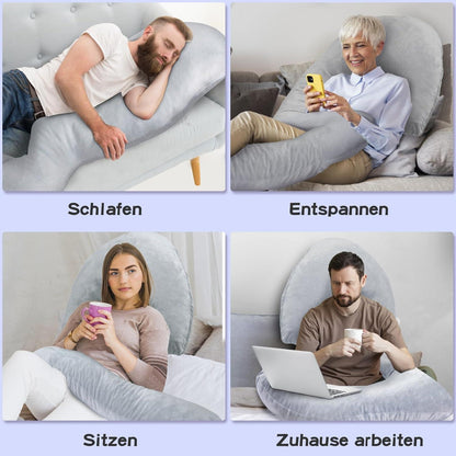 Ganzkörperkissen 173CM Memory-Schaum Seitenschläferkissen Bezug