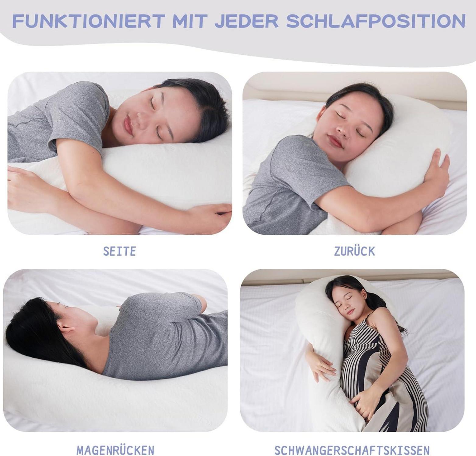 Seitenschläferkissen 68 Zoll Memory Foam Körperstützkissen