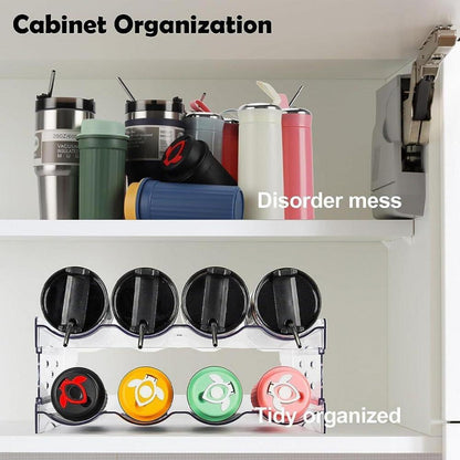 Transparentes Flaschenregal stapelbar Kühlschrank Organizer Dosenhalter