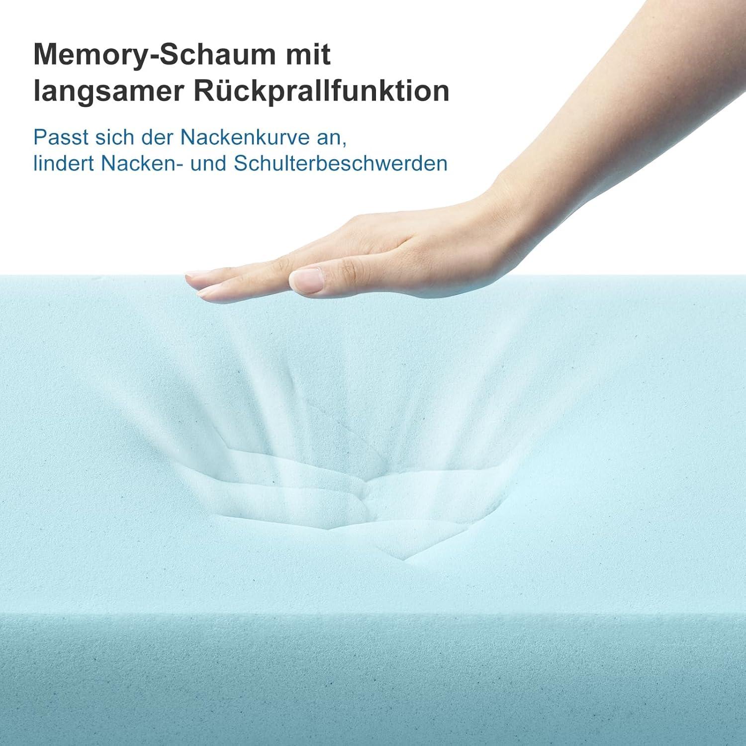 Orthopädisches Gel Memory Foam Kissen 40x60x13cm OEKO-TEX