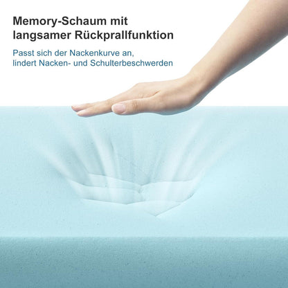 Orthopädisches Gel Memory Foam Kissen 40x60x13cm OEKO-TEX