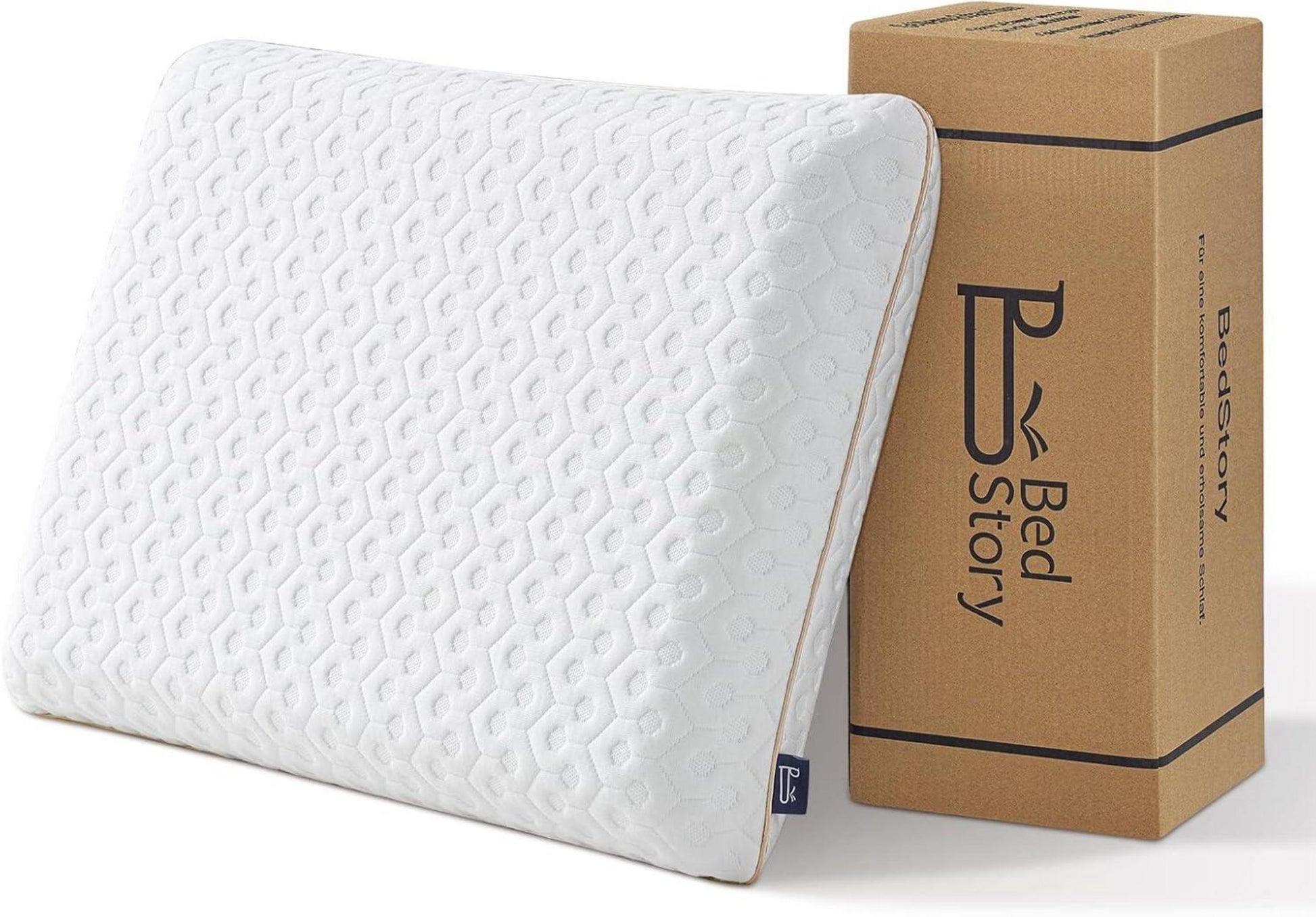 Orthopädisches Memory Foam Kissen 40x60cm 13cm Höhe abnehmbarer Bezug OEKO-TEX