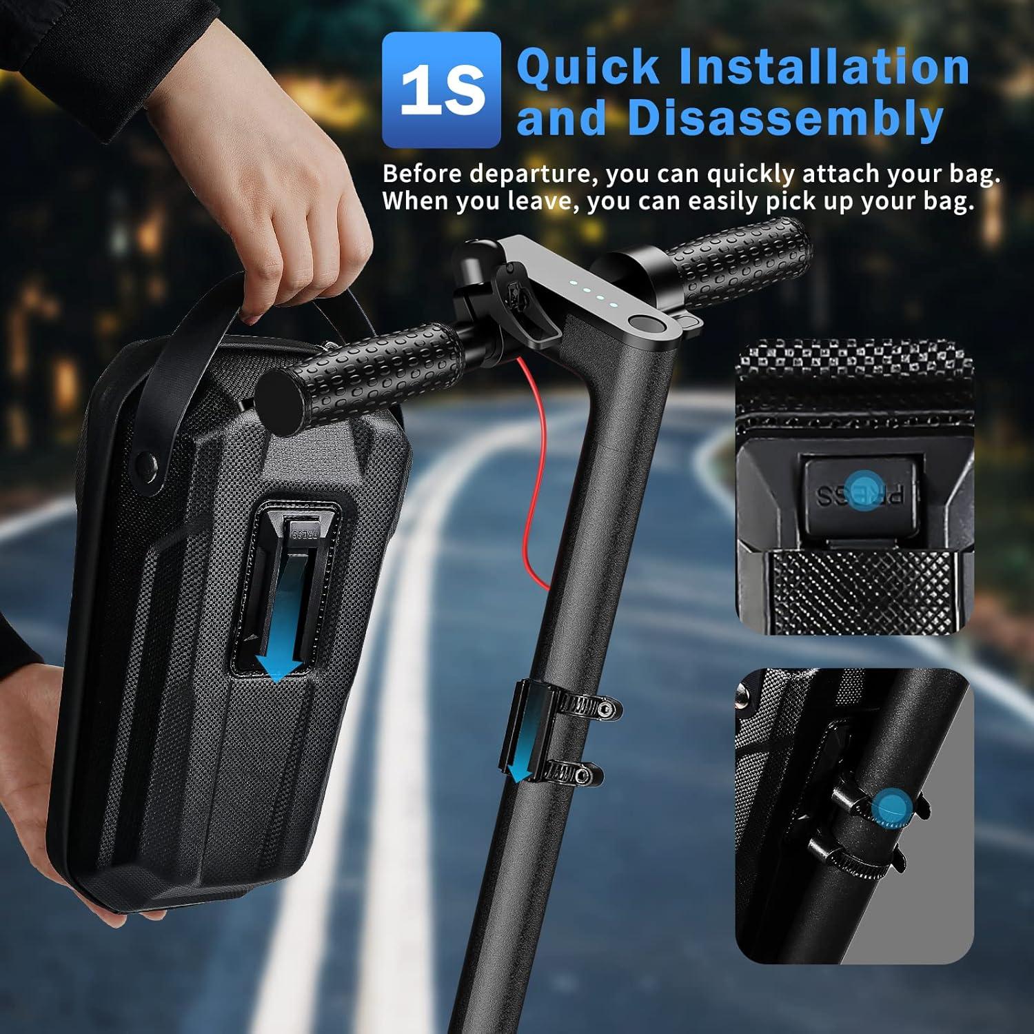 Scooter Tasche wasserdichte Lenkertasche Elektroroller Schnellspanner