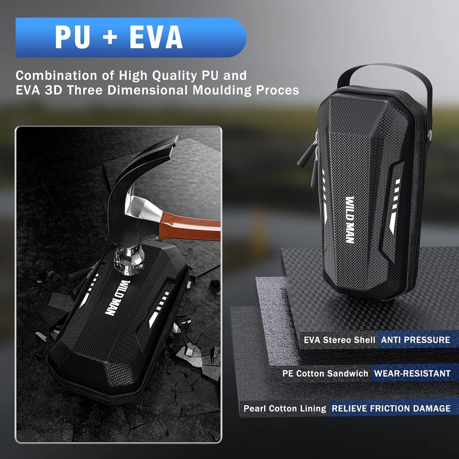 Wasserdichte Elektroroller Lenkertasche 2/3L mit Schnellspanner Eva-Hartschale