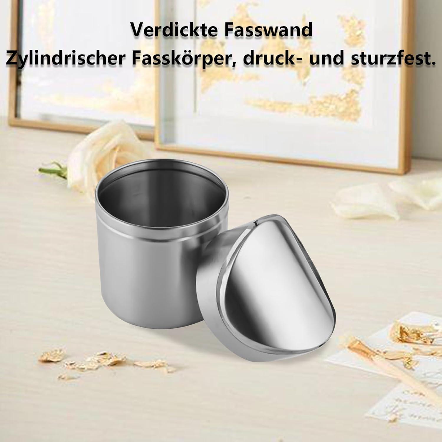 Mini Mülleimer Edelstahl Tischabfalleimer Schwingdeckelätzchen Auto