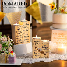 Holz-Kerzenhalter in Herzform für Hochzeit und Valentinstag