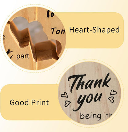 Holz-Kerzenhalter Herzform Hochzeit Valentinstag Geschenk