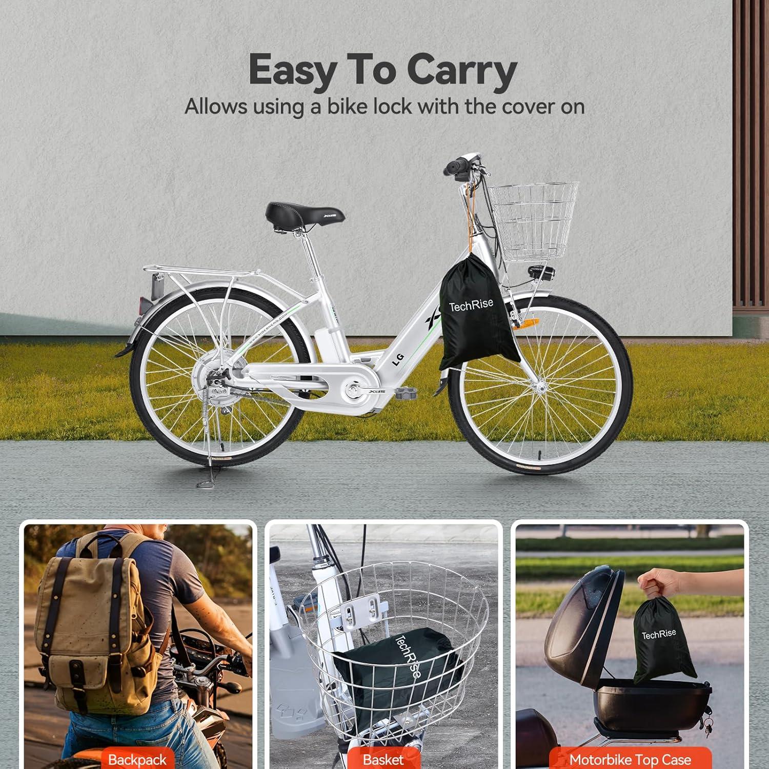 Fahrradabdeckung wasserdicht 210D Oxford 220x110x95 SchlossLöchern