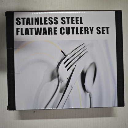 Bastwe 72-teiliges Edelstahl Besteckset für 12 Personen mit Steakmessern