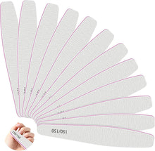 Nagelfeile Set 12 Stück Profi Doppelseitige 150/150 für Gelnägel