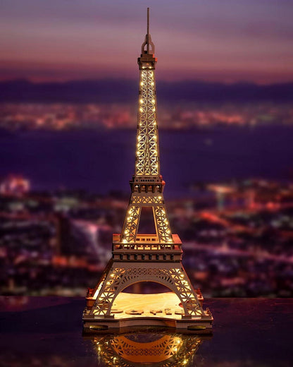 3D Puzzle Nacht des Eiffelturms Modell LED Lichter 164 Teile