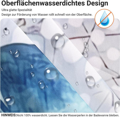 Duschvorhang Meeresschildkröte 200x200cm, Antischimmel