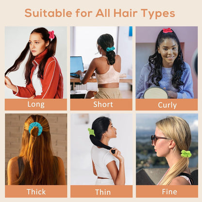 Baumwolle Haargummis Scrunchies Haarbänder Damen Mädchen 6 Farben