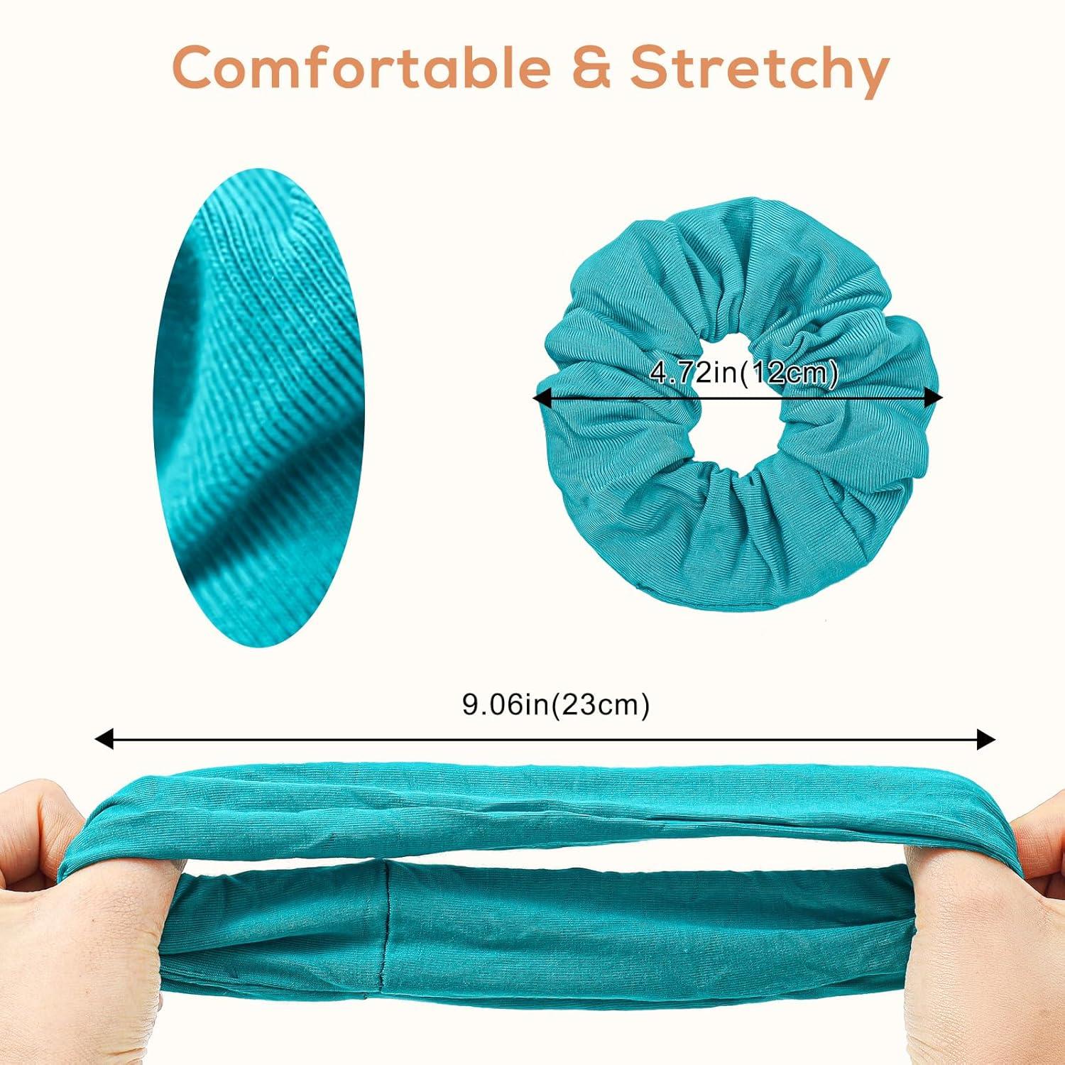 6er Lolalet Baumwolle Haargummis Scrunchies Damen Mädchen Haarschmuck 6 Farben