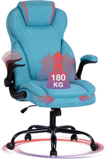 Ergonomischer Bürostuhl mit hoher Rückenlehne und belastbar bis 180KG