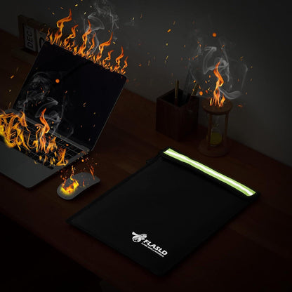 Feuerfeste Dokumententasche Reißverschluss Fiberglas Taschen Bis 1371℃ Geldkassette A4 A5