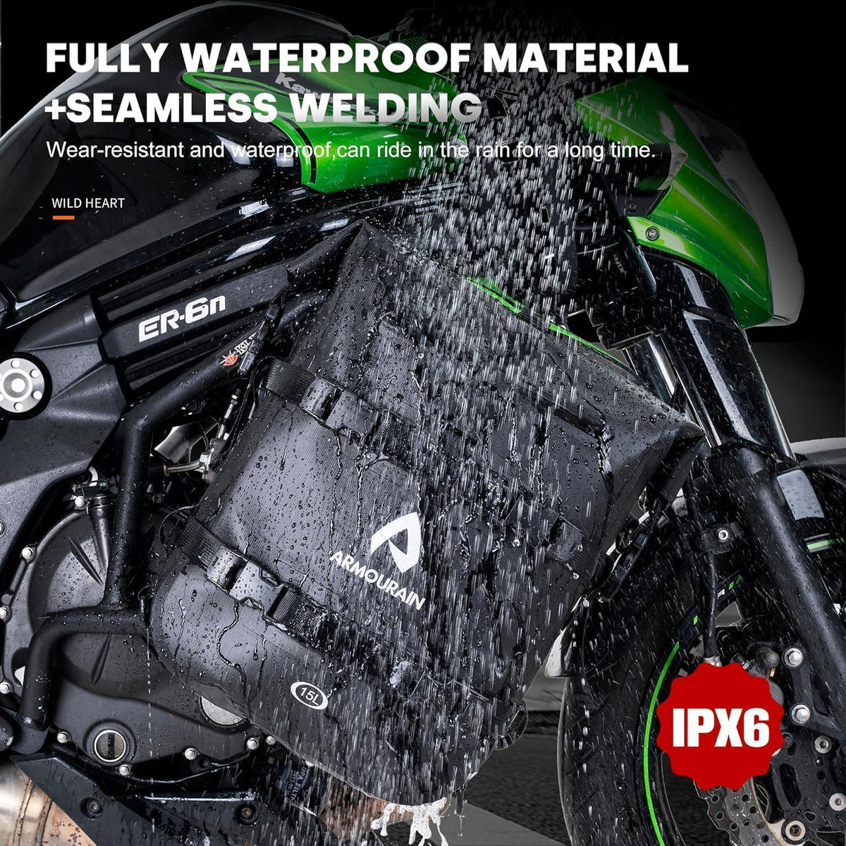 Motorrad Seitentasche 15L Wasserdicht mit Schultergurt