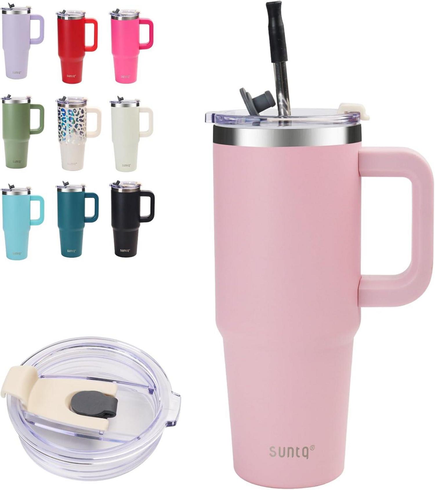 30oz Doppelwandiger Vakuum-Isolierter Wasserflasche mit Stroh und