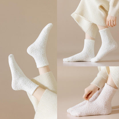 Flauschige Kuschelsocken Damen - 5 Paar Warme Wintersocken