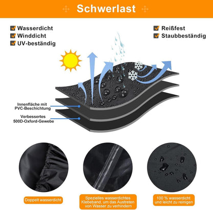 Gasgrill Abdeckhaube für Enders Urban Explorer Next PRO, 500D Oxford Wasserdicht H90cm