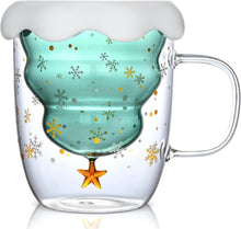 Weihnachtstasse Doppelwandiges Kaffeeglas Geschenkqualität