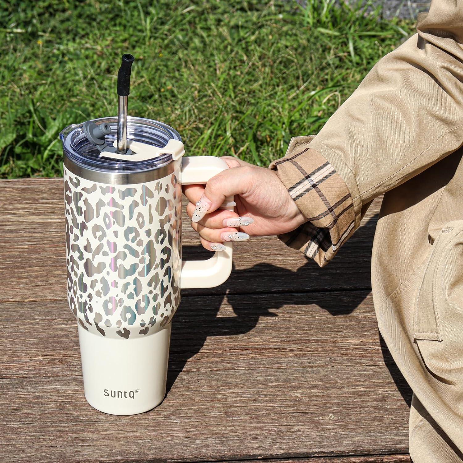 40oz Tumbler mit Griff - Doppelwandige Vakuum Isolierte Wasserflasche