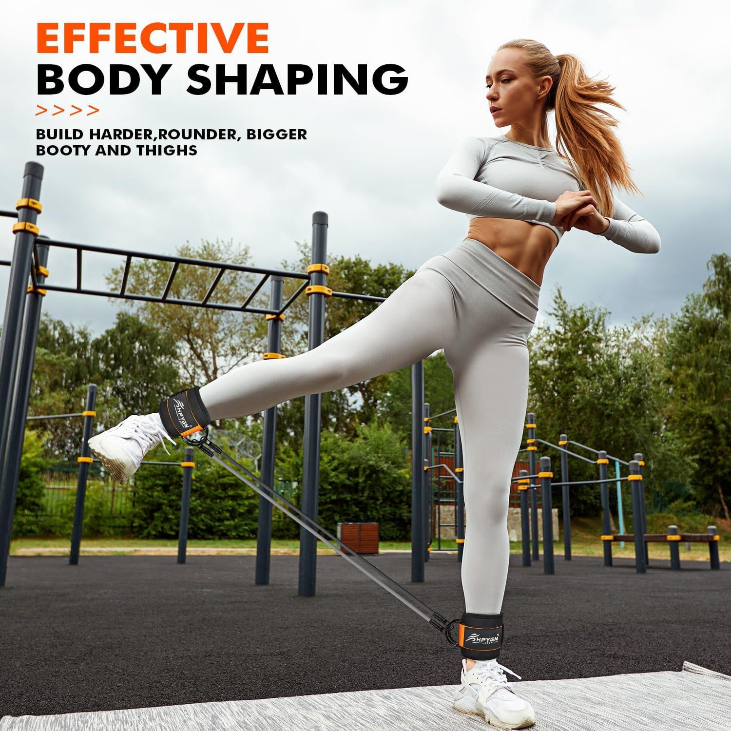 Knöchel-Widerstandsbänder-Set für Po- und Beintraining