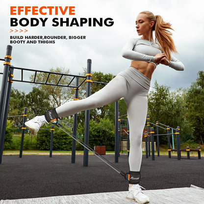 Knöchel-Widerstandsbänder-Set für Po- und Beintraining