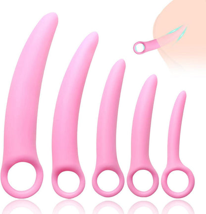 Silikon Dilator Set Vaginal Anal Trainer Butt Plug MassageANTLRILIMAGO