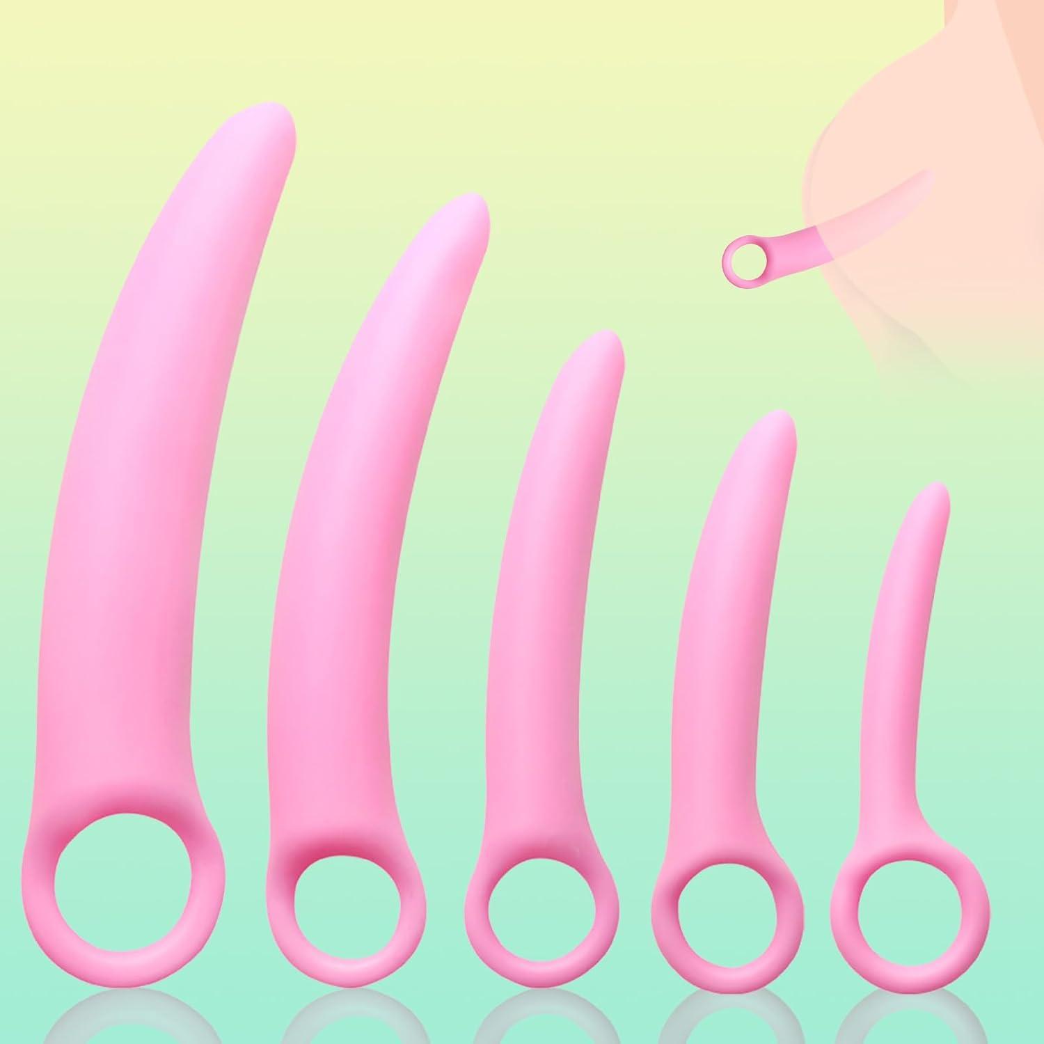 Silikon 5er Dilator Set Vagina Anal Trainer Dilatoren Buttplug Masturbator