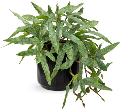 Künstliche Farnpflanze in Keramiktopf Dekopflanze Grün