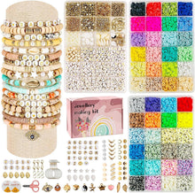 Perlen Set Zum Auffädeln, Polymer Clay Beads Kit 10720 Stück