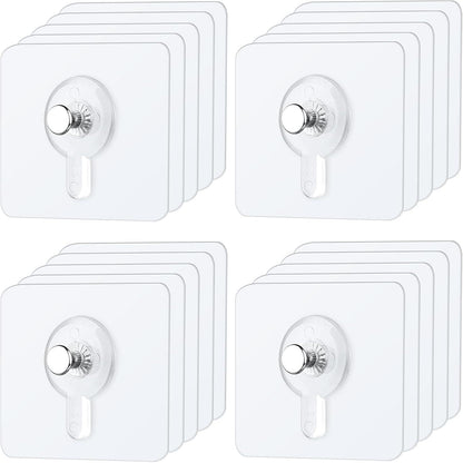 20 Stück Selbstklebende Transparente Bilderhaken - Ohne