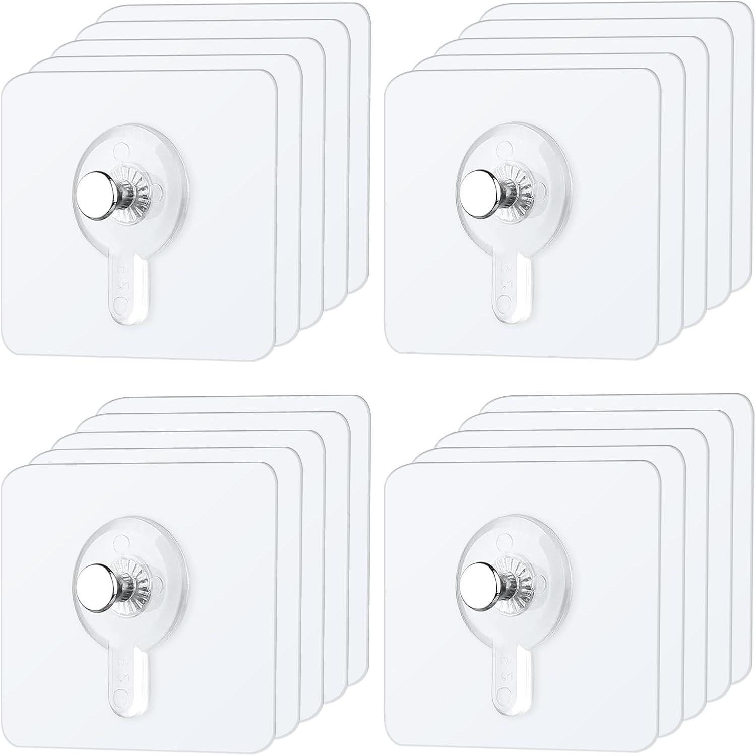 20 Stück Selbstklebende Transparente Bilderhaken ohne Bohren