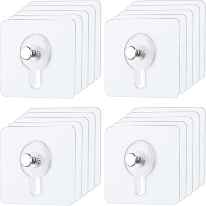 20 Stück Selbstklebende Transparente Bilderhaken ohne Bohren