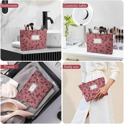 Kosmetiktasche Cord Multifunktional Groß Kapazität Reisen Organizer