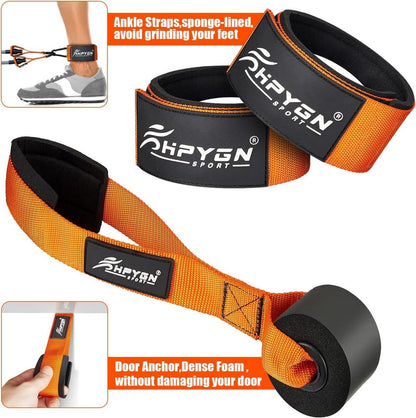 HTD Resistance Bands Set Indoor Outdoor Home Gym Training 300lbs