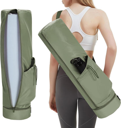 Yogatasche Damen mit Nassfach und Flaschentasche Yogamatte Tasche