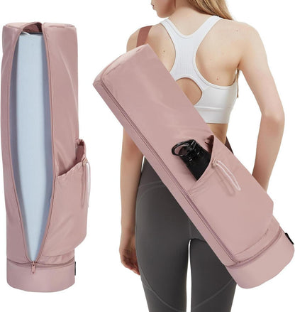 Yogatasche Damen Rosa mit Nassfach und Flaschentasche