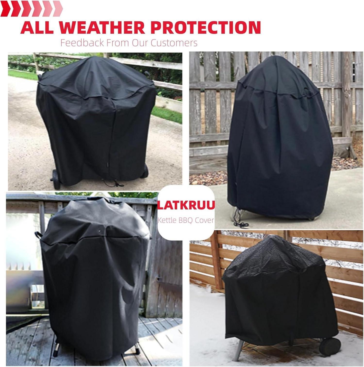 BBQ Grill Cover Waterproof Protection Rip-Proof Ø71x68cm