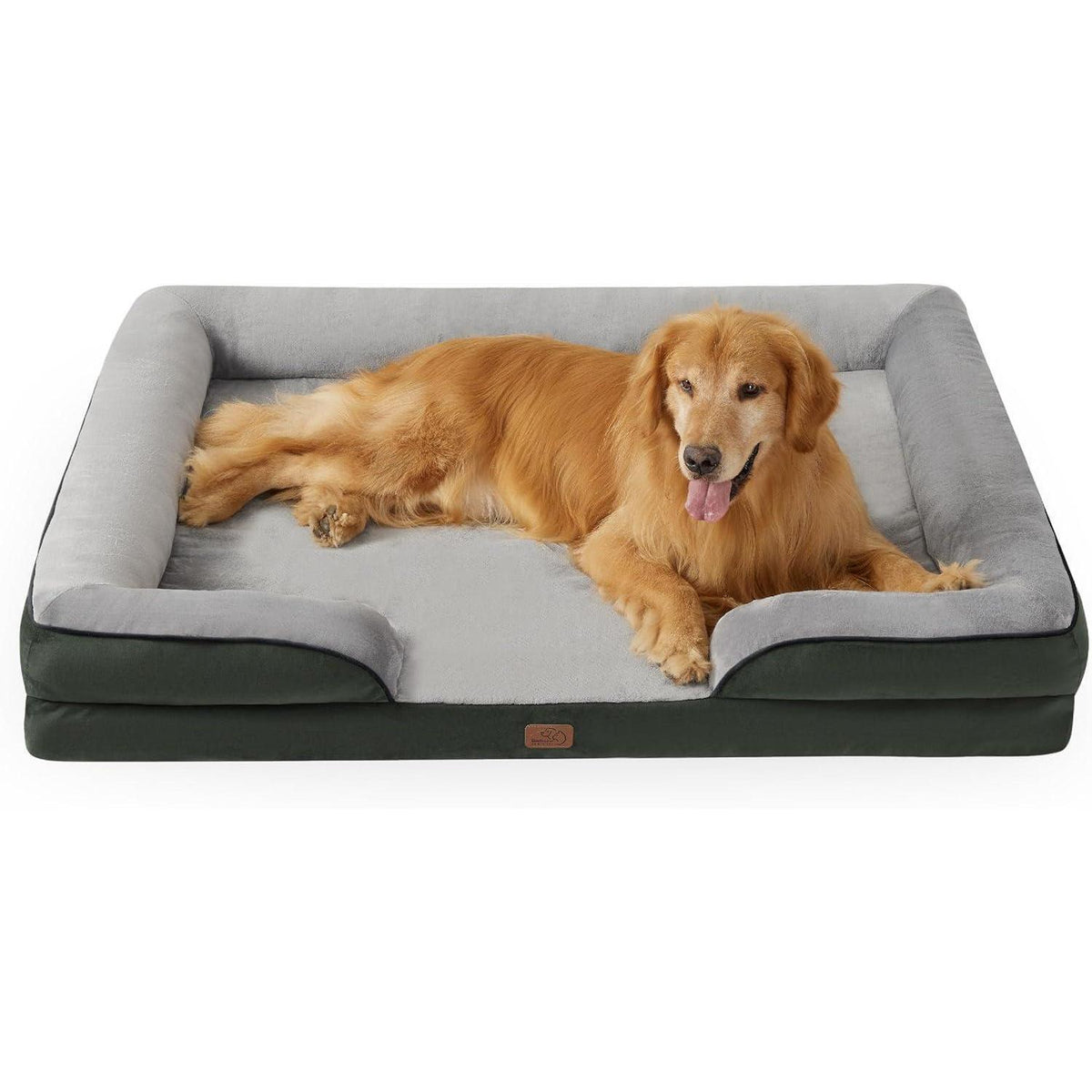 Orthopädisches Hundebett XXL, 134x106cm, Tannengrün